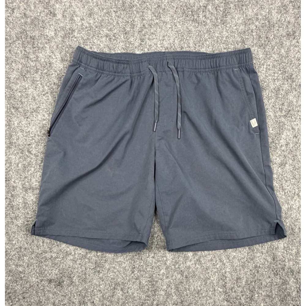 LL Bean Mens Active Shorts Blue Recycled Polyester Stretch 509468 36 Waist